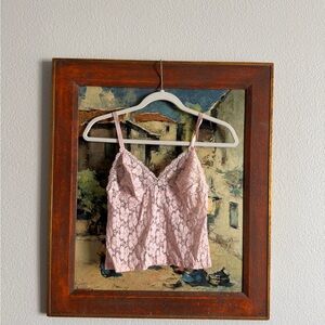 Vintage Pink Lace Camisole